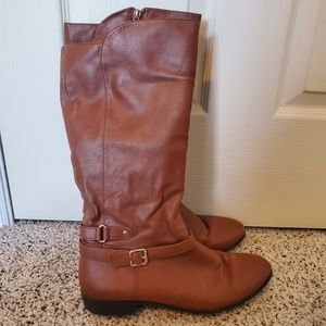 ✨HOST PICK ✨ Style & Co Brown faux leather riding boots size 9